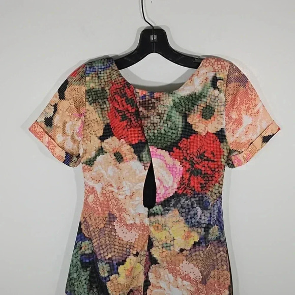 {Anthropologie} Ranna Gill Women's Fanned Vignette Shift Dress -  Size 2 - Picture 9 of 16